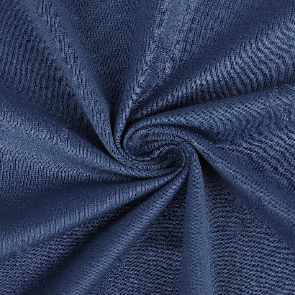 Jacquard Transfer tricoté en tissu mercentize respirant adapté à la peau douce