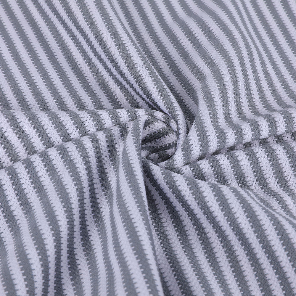 Single Jacquard écologique La Glossy Stripe 10/90 Mulberry Silk Cotton tissu