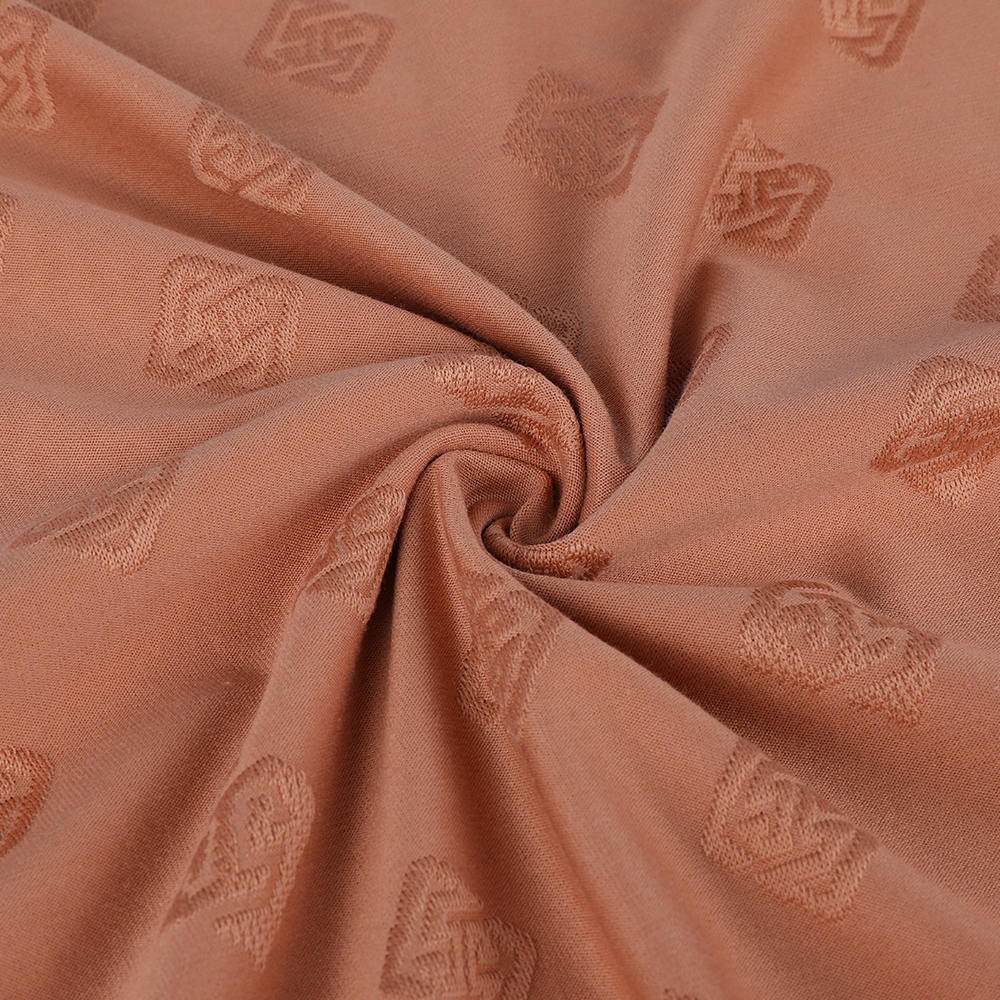 Transfert de boucle Jacquard respectueux de l'environnement 10/90 Tissu de coton en soie de mûrier
