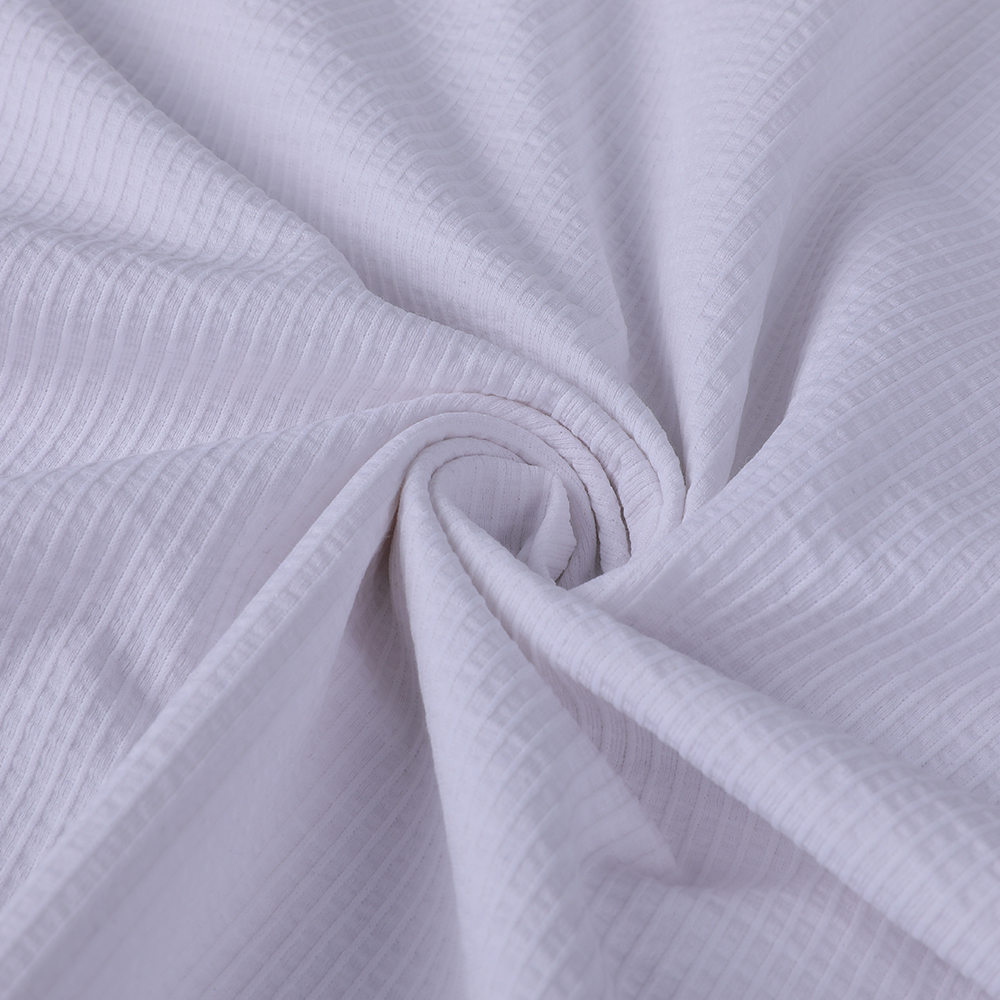 Single Jacquard Outdoor Leisure Sports Tissu en polyester en coton respirant